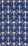 Nuloom Rugs - Hand Hooked Despina Indoor/ Outdoor Area Rug - Navy