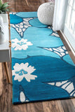 nuLOOM Rugs - Thomas Paul Hand Tufted Flowers - Blue
