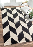 Nuloom Rugs - Hand Tufted Katte - Black And White