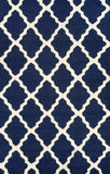 nuLOOM Rugs - Hand Hooked Marrakech Trellis - Navy Blue