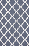 nuLOOM Rugs - Hand Hooked Marrakech Trellis - Blue Grey