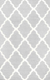 nuLOOM Rugs - Hand Hooked Marrakech Trellis - Light Grey