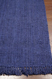 Nuloom Rugs - Hand Woven Chunky Loop Jute - Navy Blue