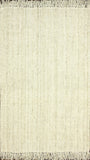 nuLOOM Rugs - Hand Woven Chunky Loop Jute - Bleached