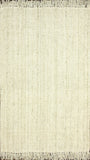 Nuloom Rugs - Hand Woven Chunky Loop Jute - Bleached