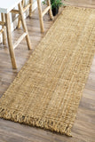 Nuloom Rugs - Hand Woven Chunky Loop Jute - Beige