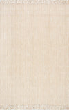 Nuloom Rugs - Hand Woven Don Jute With Fringe - Natural
