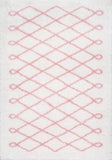 Nuloom Rugs - Stasia Diamond Shag - Baby Pink