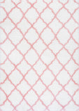 Nuloom Rugs - Nelda Trellis Kids Shag - Baby Pink