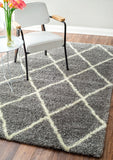 Nuloom Rugs - Machine Made Diamond Shag - Ash