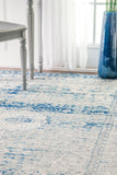 Nuloom Rugs - Vintage Medallion Lela - Blue