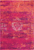 Nuloom Rugs - Tanja Overdyed Medallion - Fuchsia