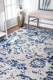 Nuloom Rugs - Arvilla Damask - Blue