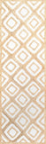 nuLOOM Rugs - Rosalva Diamonds Jute - Bleached