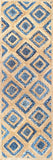 nuLOOM Rugs - Rosalva Diamonds Jute - Natural