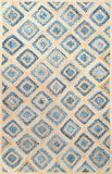 Nuloom Rugs - Rosalva Diamonds Jute - Natural