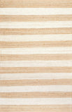 Nuloom Rugs - Flatweave Alisia Stripes Jute - Bleached