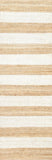 nuLOOM Rugs - Flatweave Alisia Stripes Jute - Bleached