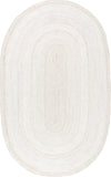 Nuloom Rugs - Hand Woven Rigo Jute Rug - White