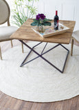 Nuloom Rugs - Hand Woven Rigo Jute Rug - White
