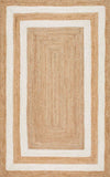 Nuloom Rugs - Estelle Border Jute  - Natural