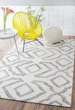 Nuloom Rugs - Hand Looped Baggett  - Light Grey
